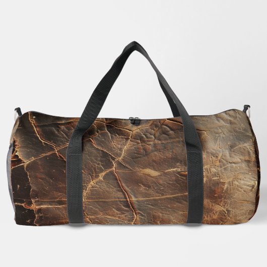 textuur van ruw leer plunjezak (Achterkant)