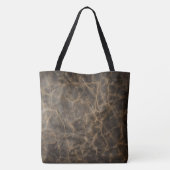 textuur van ruw leer tote bag (Achterkant)