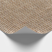 textuur van ruw linnen cadeaupapier (Hoek)