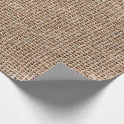 textuur van ruw linnen cadeaupapier (Hoek)