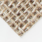 textuur van ruw linnen fleece deken (Hoek)