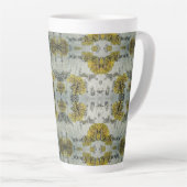 Textuur van schors van espen latte mok (Rechterhoek)