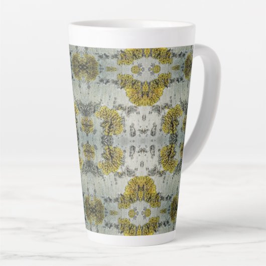 Textuur van schors van espen latte mok (Rechterhoek)