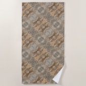 Textuur van stam van dadelpalmboom close-up foto a strandlaken (Voorkant)