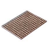Textuur van tartan-ontwerpdoek. notitieboek (Linkerzijde)