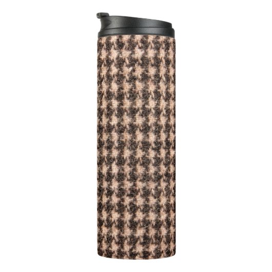 Textuur van tartan-ontwerpdoek. thermosbeker (Geroteerd rechts)