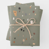 textuur van Terrazzo-steen  Inpakpapier Vel (In situ)