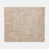 textuur van textiel, jute bruine stof fleece deken (Voorkant (Horizontaal))
