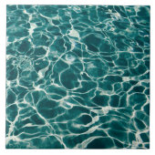textuur van turkooiswater tegeltje (Voorkant)