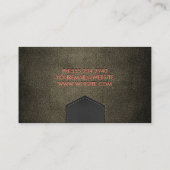 Textuur van weefsel | in reliëf aangebrachte lette visitekaartje (Achterkant)