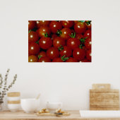 textuur van zoete kerstomaten poster (Keuken)
