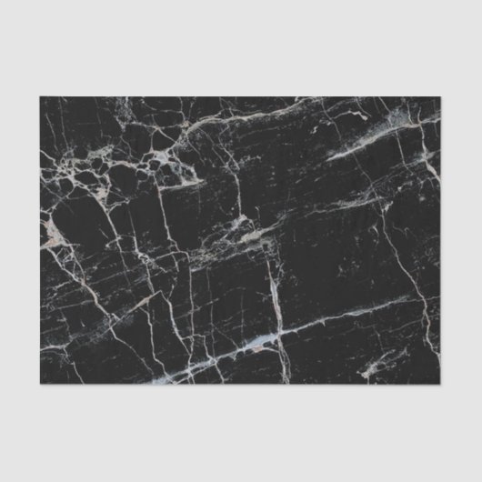 textuur van zwarte marmeren steen tissuepapier (Voorkant)