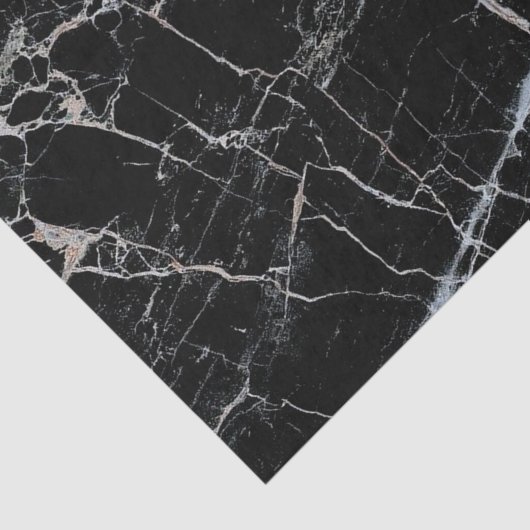textuur van zwarte marmeren steen tissuepapier (Detail)
