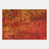 Textuur  verbrand Oranje bruin Antiek Inpakpapier Vel (Voorkant 2)