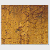 Textuur verbrand Oranje  Rustic-ontkoppeling Cadeaupapier (Vlak)