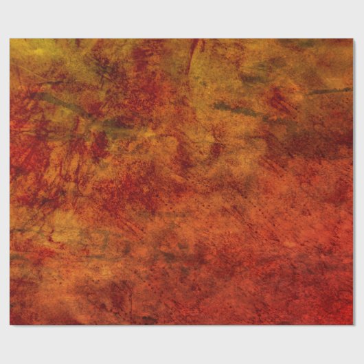 Textuur verbrand Sinaasappel bruin  Antiek Cadeaupapier (Vlak)