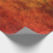 Textuur verbrand Sinaasappel bruin  Antiek Cadeaupapier (Hoek)