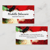 Textuur verven | Artistieke creatieve achtergrond Visitekaartje (Voorkant / Achterkant)