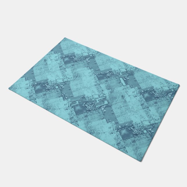 Textuur, water en ijs. deurmat (Schuin)