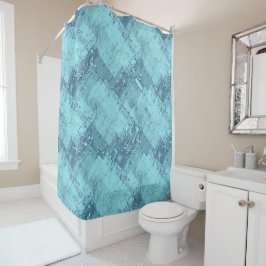 Textuur, water en ijs. douchegordijn