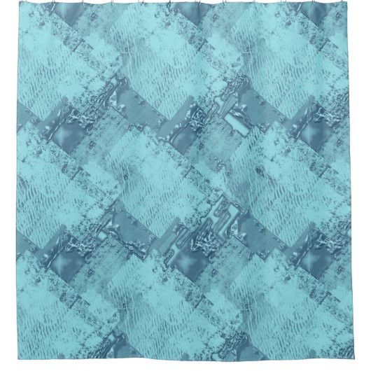 Textuur, water en ijs. douchegordijn (Voorkant)