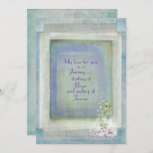  textuur Wedding Kaart (Voorkant / Achterkant)