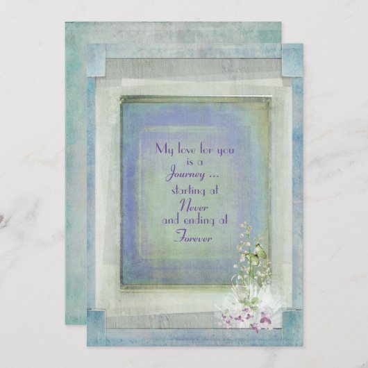 textuur Wedding Kaart (Voorkant / Achterkant)