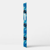 textuurachtergrond van het Flannelweefsel. Case-Mate iPhone Case (Achterkant / Rechts)