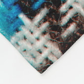 textuurachtergrond van het Flannelweefsel. Fleece Deken (Hoek)