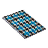 textuurachtergrond van het Flannelweefsel. Notitieboek (Rechterzijde)