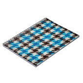 textuurachtergrond van het Flannelweefsel. Notitieboek (Linkerzijde)
