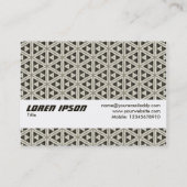 Textuurband 010 visitekaartje (Achterkant)