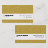 Textuurband - Ambergegaufreerd gegreineerd textiel Visitekaartje (Voorkant / Achterkant)