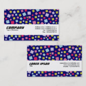 Textuurband - Cascading Colors - Blue 000066 Visitekaartje (Voorkant / Achterkant)