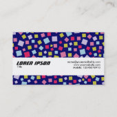 Textuurband - Cascading Colors - Blue 000066 Visitekaartje (Achterkant)