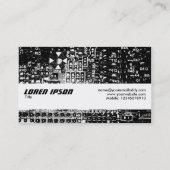 Textuurband - Circuitry Visitekaartje (Achterkant)