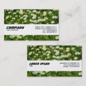 Textuurband - Daisy Meadow Visitekaartje (Voorkant / Achterkant)