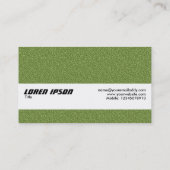Textuurband - groene ingegraveerde textuur visitekaartje (Achterkant)