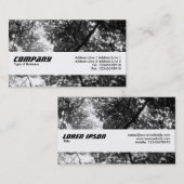 Textuurband - in de bomen visitekaartje (Voorkant / Achterkant)