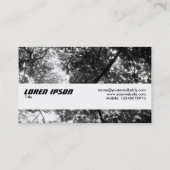 Textuurband - in de bomen visitekaartje (Achterkant)