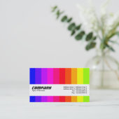 Textuurband - kleurenband 01 visitekaartje (Staand voorkant)