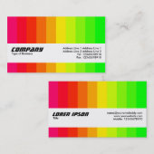 Textuurband - kleurenband 02 visitekaartje (Voorkant / Achterkant)