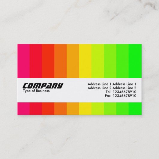 Textuurband - kleurenband 02 visitekaartje (Voorkant)