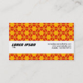 Textuurband - Oranje terrazzo Pattern 02 Visitekaartje (Achterkant)