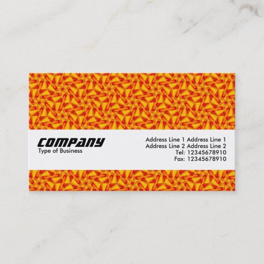 Textuurband - Oranje terrazzo Pattern 03 Visitekaartje (Voorkant)