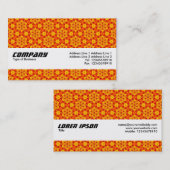 Textuurband - Oranje terrazzo Pattern 04 Visitekaartje (Voorkant / Achterkant)