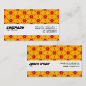 Textuurband - Oranje terrazzo Pattern 05 Visitekaartje (Voorkant / Achterkant)