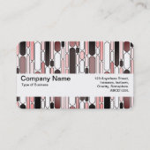 Textuurband V2 - Abstract 100624 - (Sangria) Visitekaartje (Voorkant)