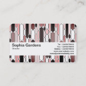 Textuurband V2 - Abstract 100624 - (Sangria) Visitekaartje (Achterkant)