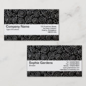 Textuurband V2 - Abstract 181112 - exotische metal Visitekaartje (Voorkant / Achterkant)